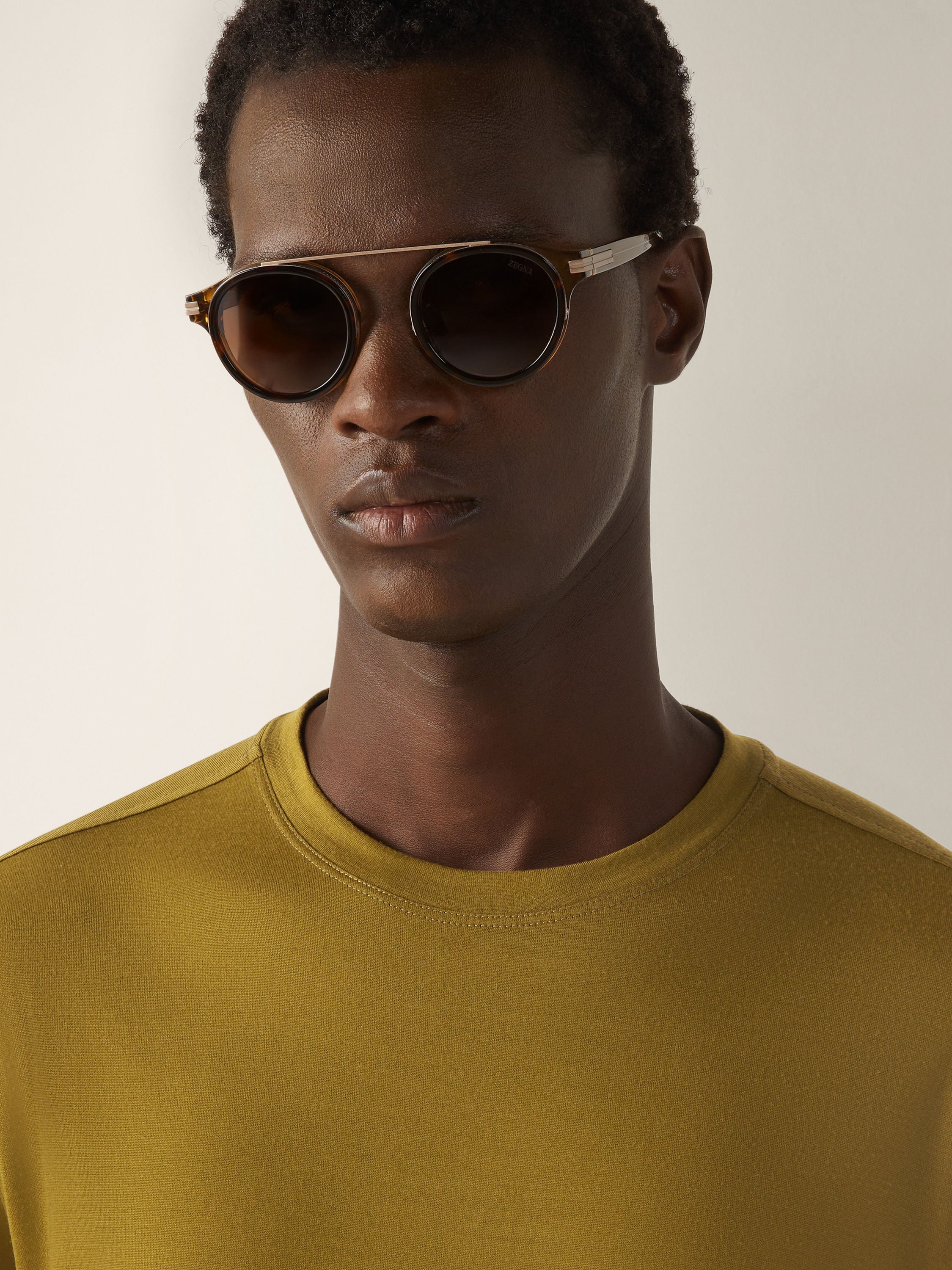 Zegna Olive Green Vellus Aureum T-Shirt