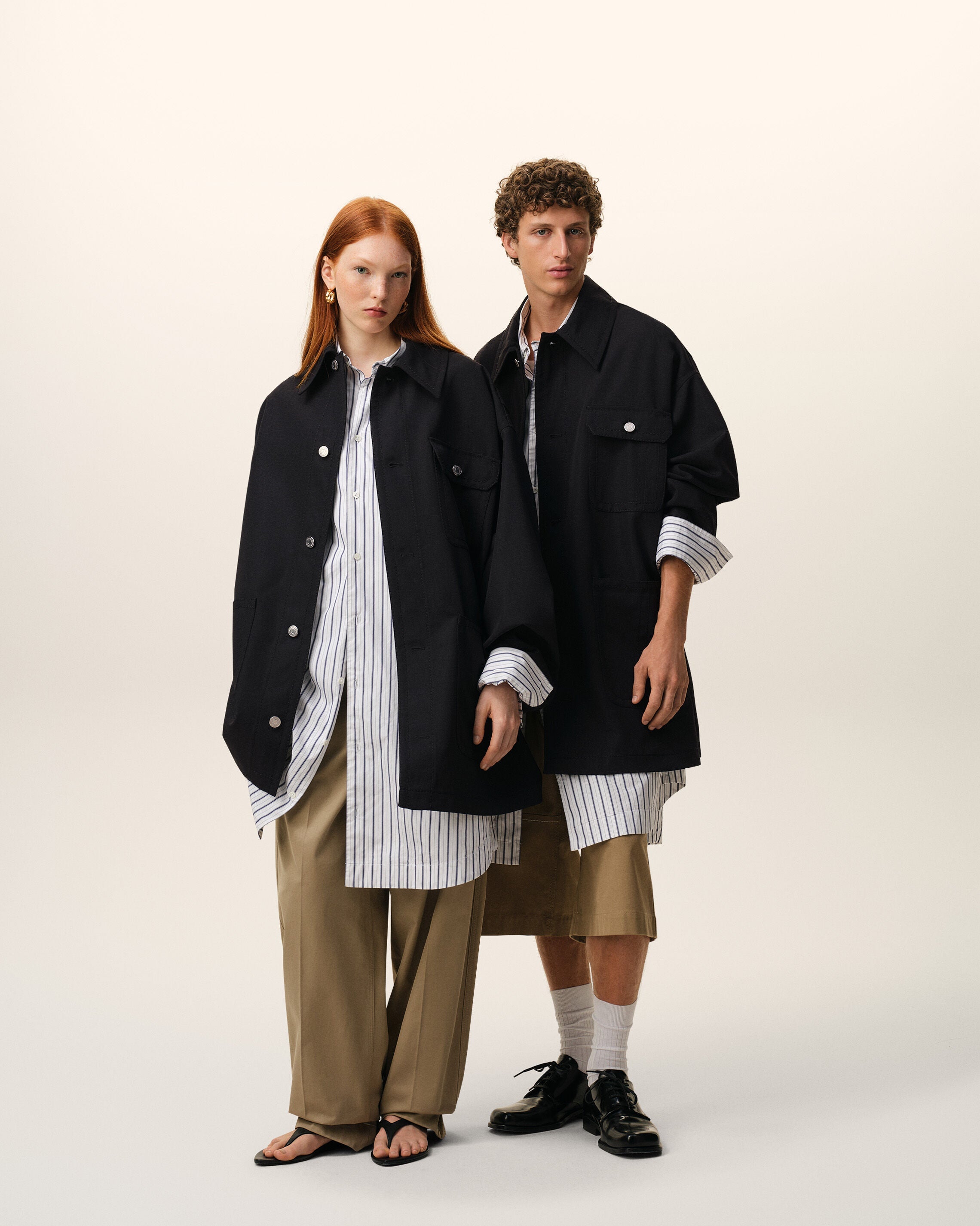 AmiParis Black New Wool Worker Jacket