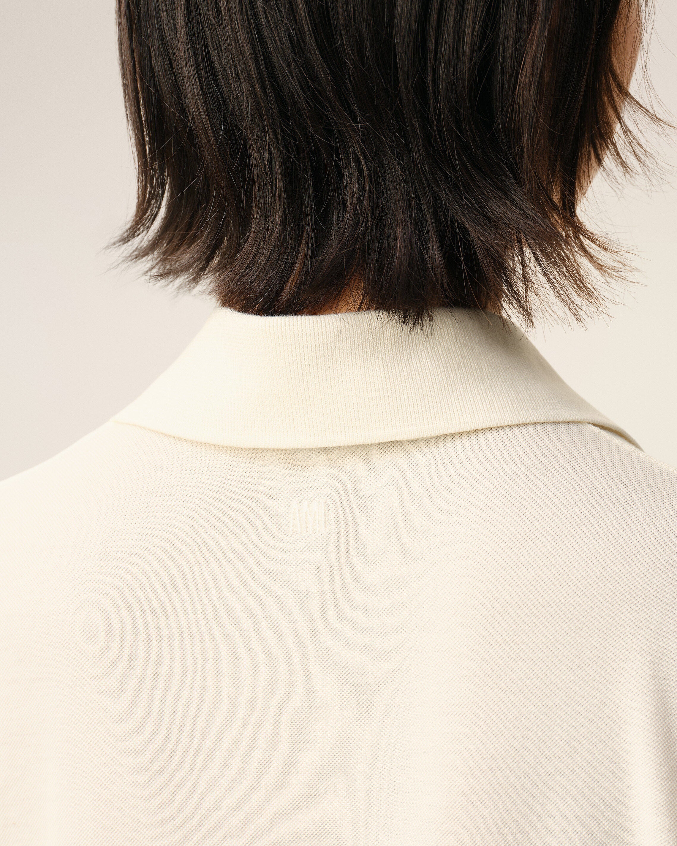 White Cotton Ami De Coeur Knitted Patch Polo