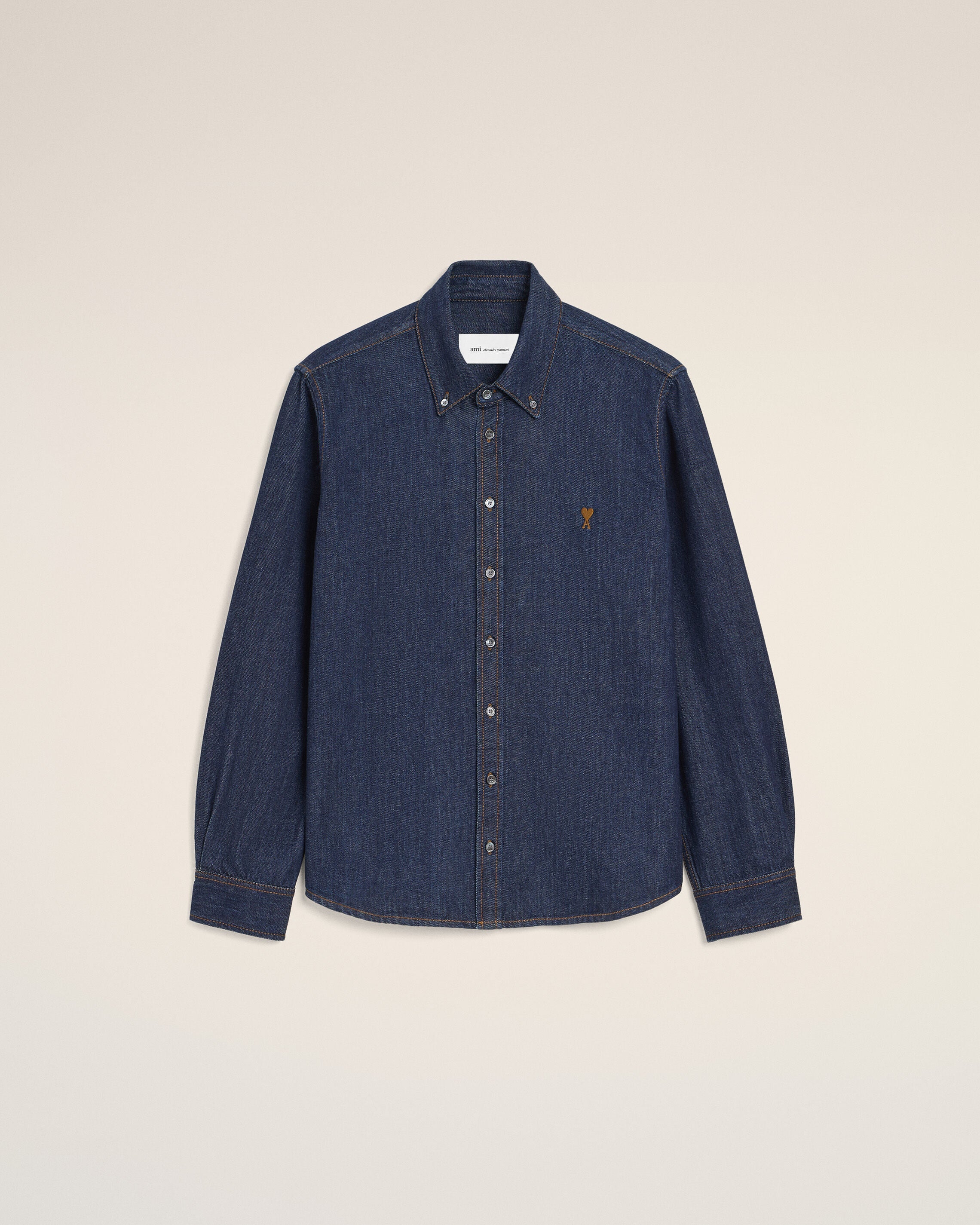 Blue Denim Cotton Ami De Coeur Shirt