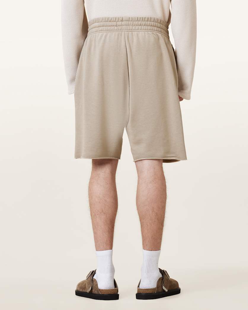 AllSaints Helix Cotton Blend Sweat Shorts Soft Ash Grey