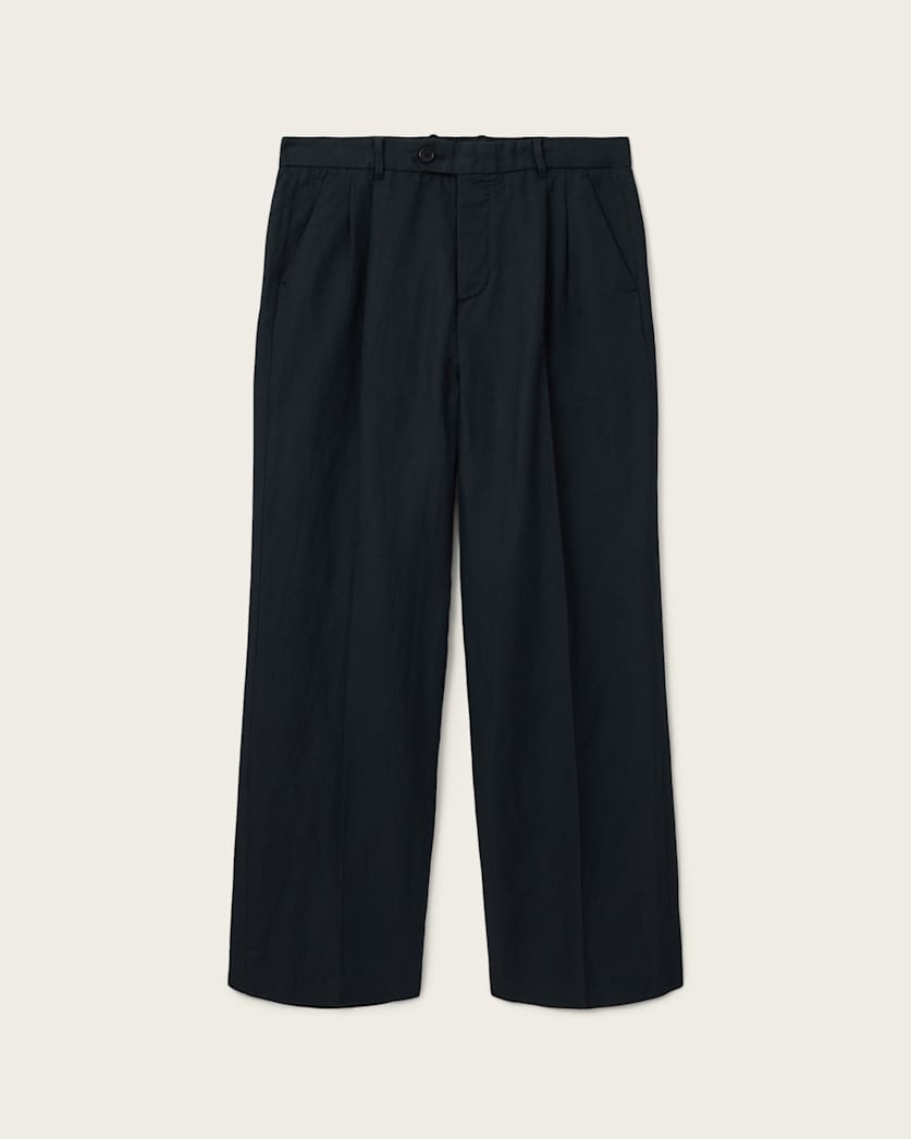 AllSaints Roland Straight Leg Pants Faded Black