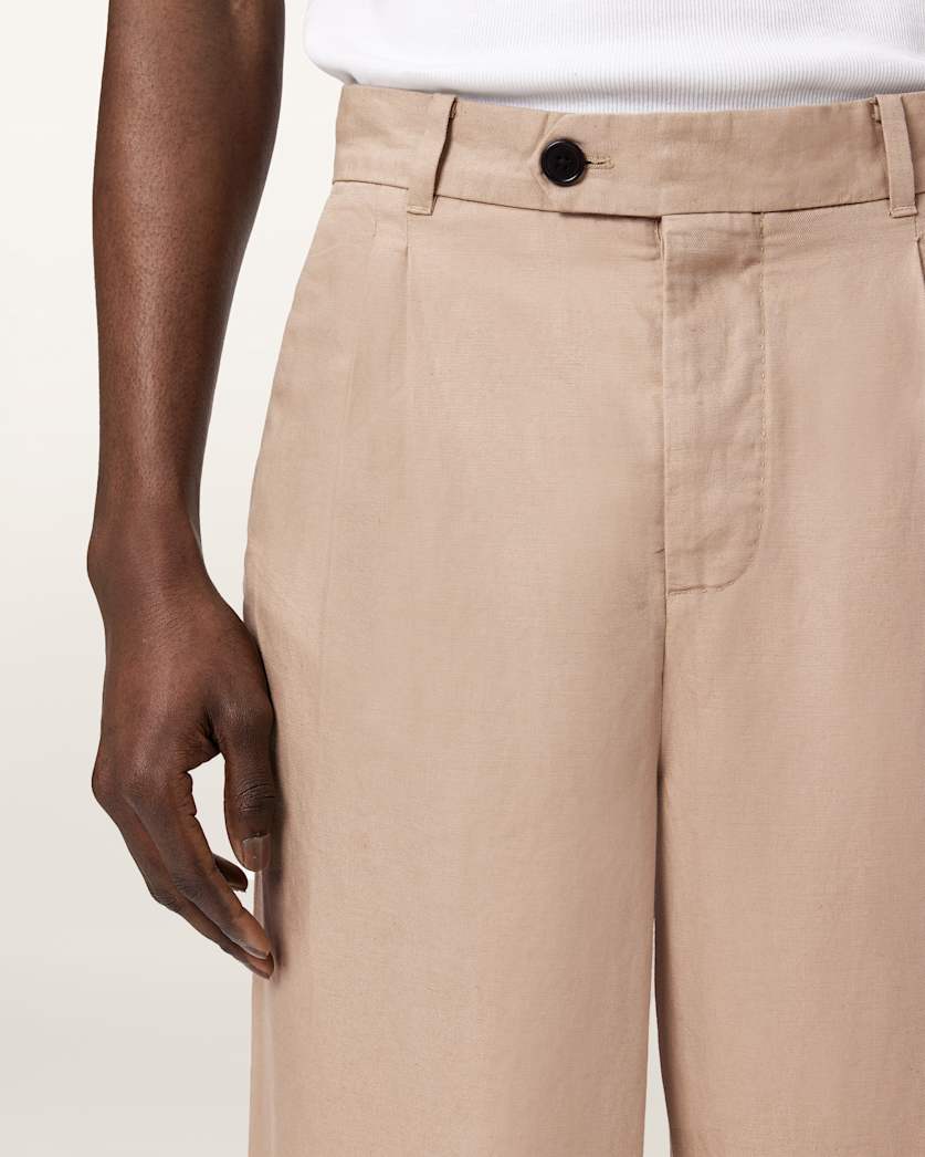 AllSaints Roland Straight Leg Pants Faded Black