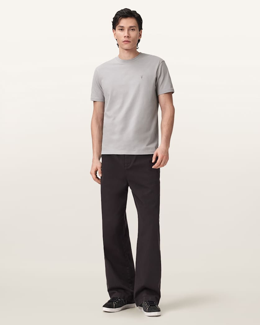 AllSaints Dexter Short Sleeve Ramskull T Shirt Optic White