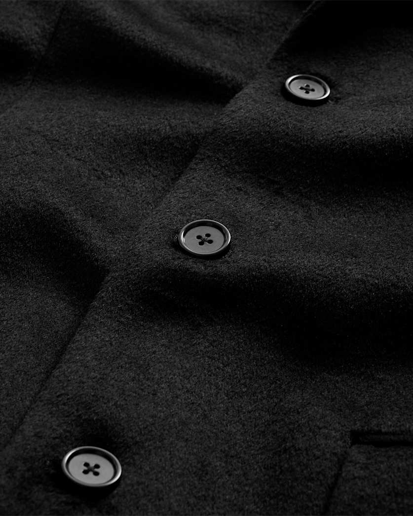 AllSaints Hal Single Breasted Wool Blend Coat Camel Brown