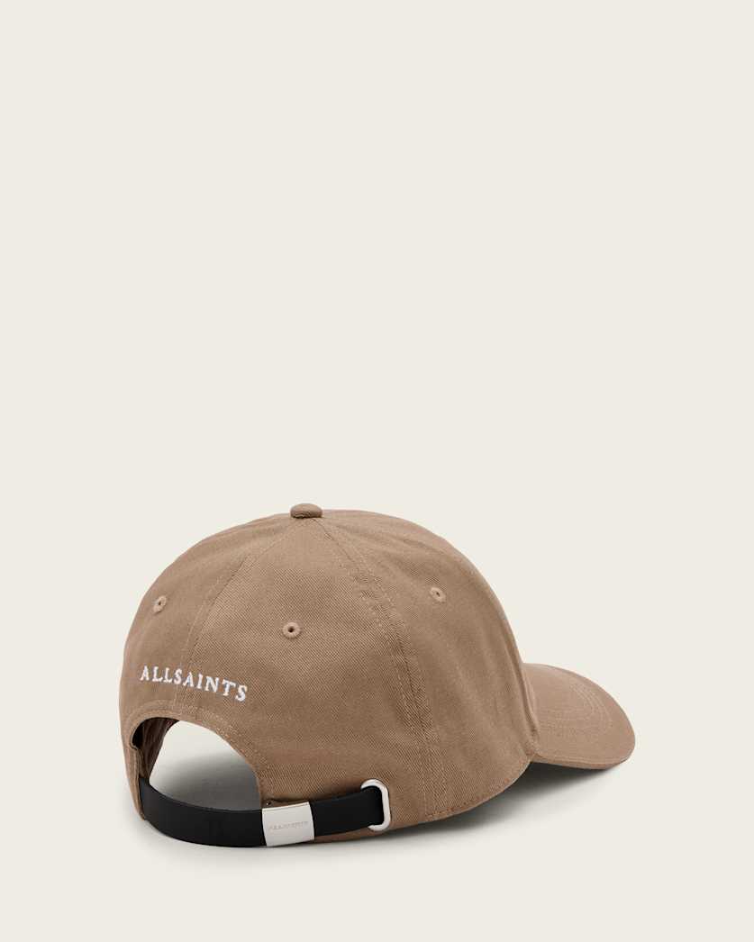 AllSaints Gothic Allsaints Baseball Cap Pine Bark Brown