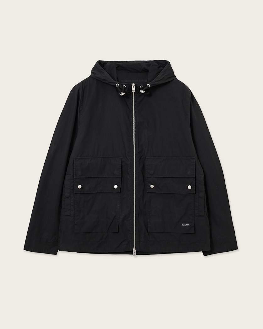 AllSaints Morton Hooded Jacket Khaki Green