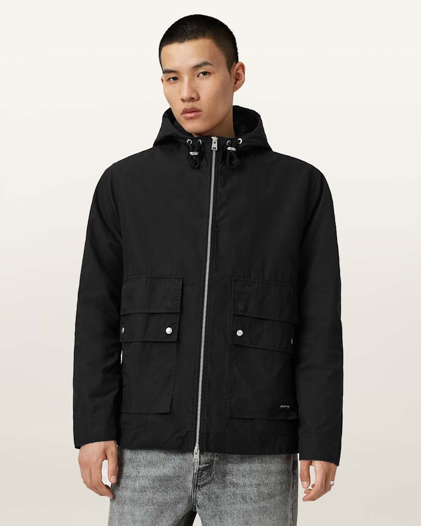 AllSaints Morton Hooded Jacket Khaki Green