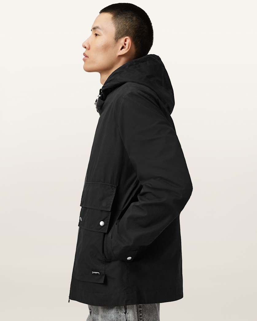 AllSaints Morton Hooded Jacket Khaki Green