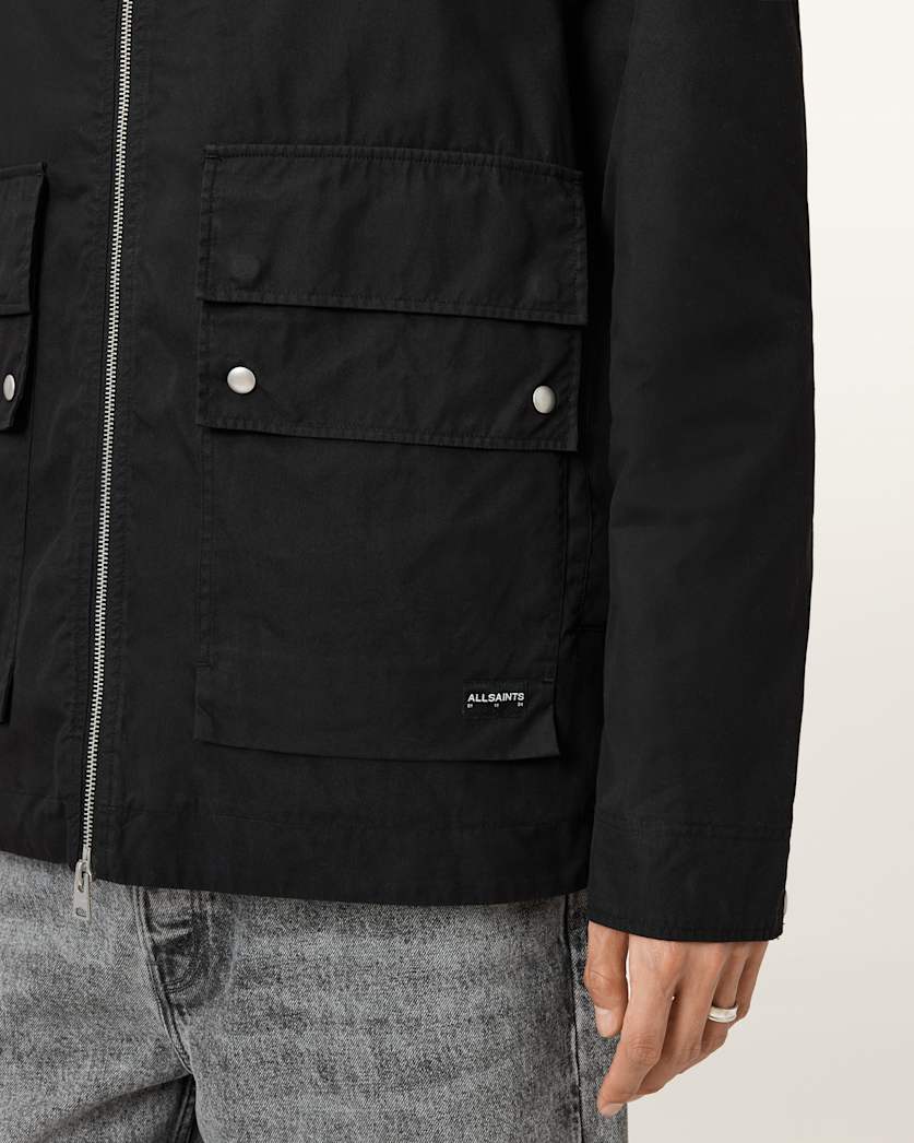AllSaints Morton Hooded Jacket Khaki Green