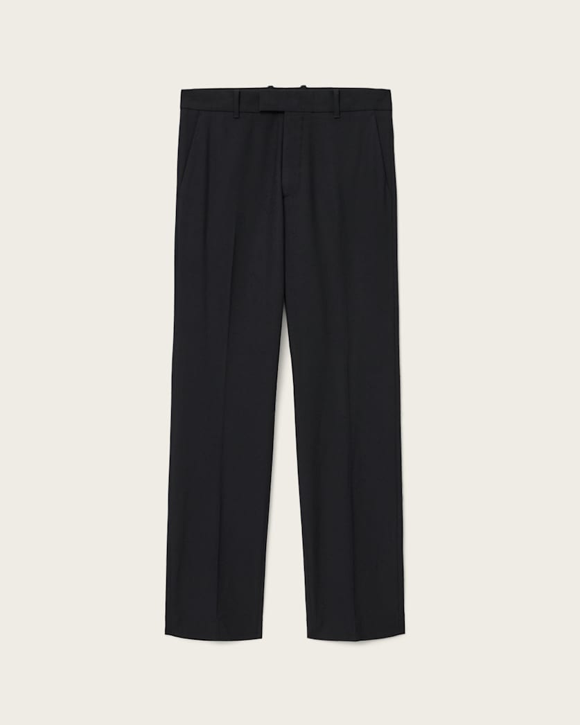 AllSaints Germain Straight Leg Pants Black