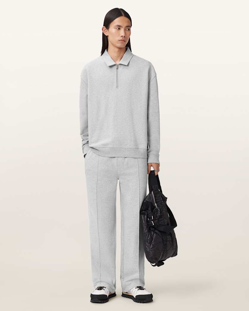 AllSaints Milo Straight Fit Sweatpants Sunil Blue