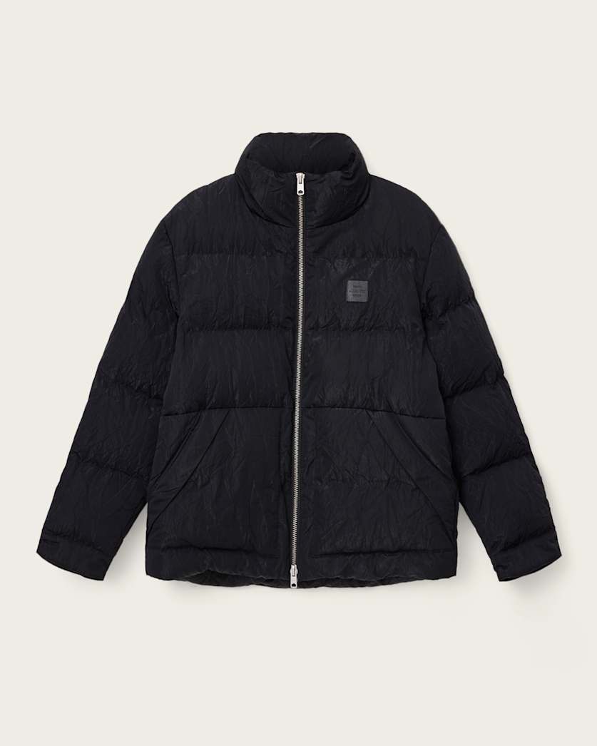 AllSaints Pulse Quilted Puffer Jacket Black
