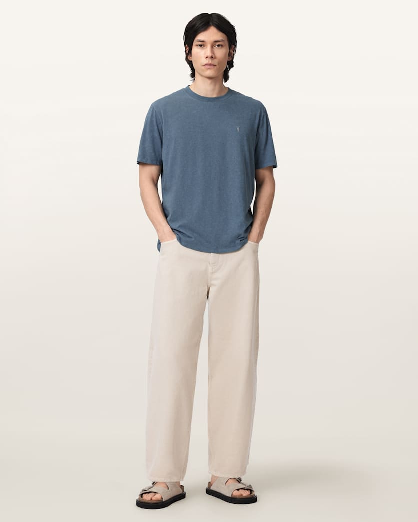 AllSaints Saka Short Sleeve Ramskull Cotton T Shirt Sunbaked Pink