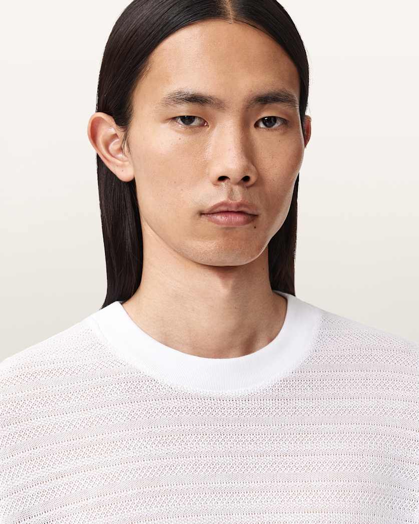 AllSaints Cove Long Sleeve T Shirt Jet Black