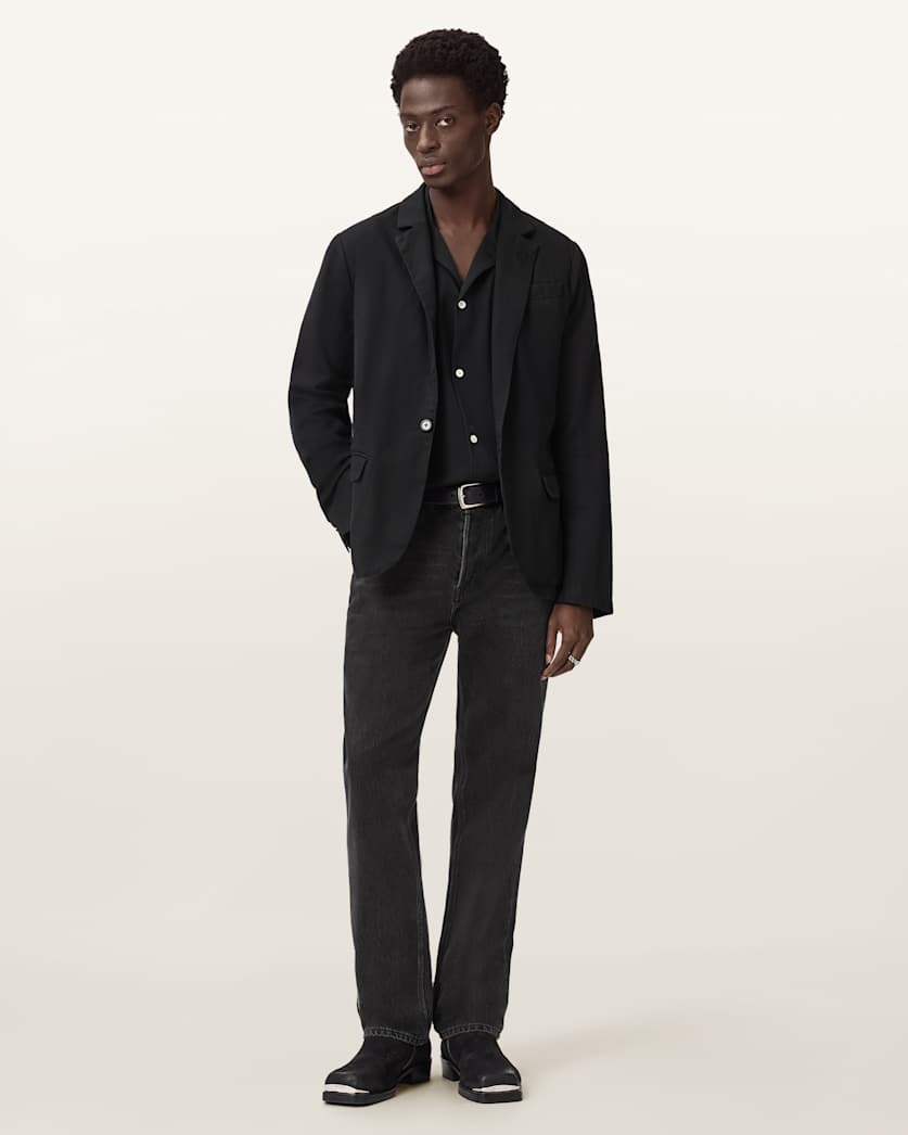 AllSaints Hanbury Slim Fit Blazer Black