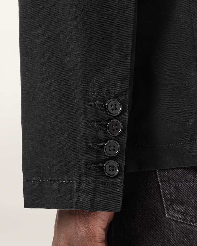 AllSaints Hanbury Slim Fit Blazer Black