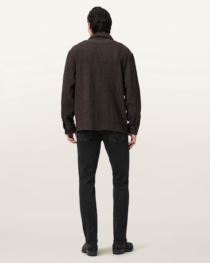 AllSaints Sid Ultra Stretch Skinny Jeans Overdyed Brown