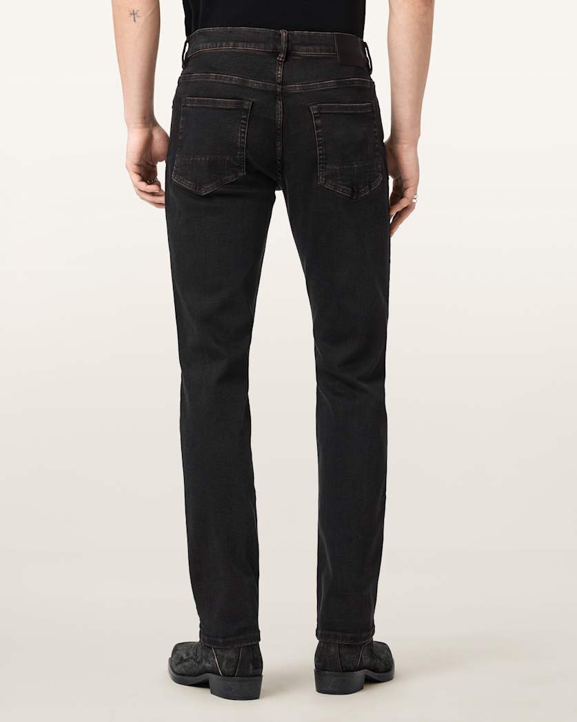 AllSaints Sid Ultra Stretch Skinny Jeans Overdyed Brown