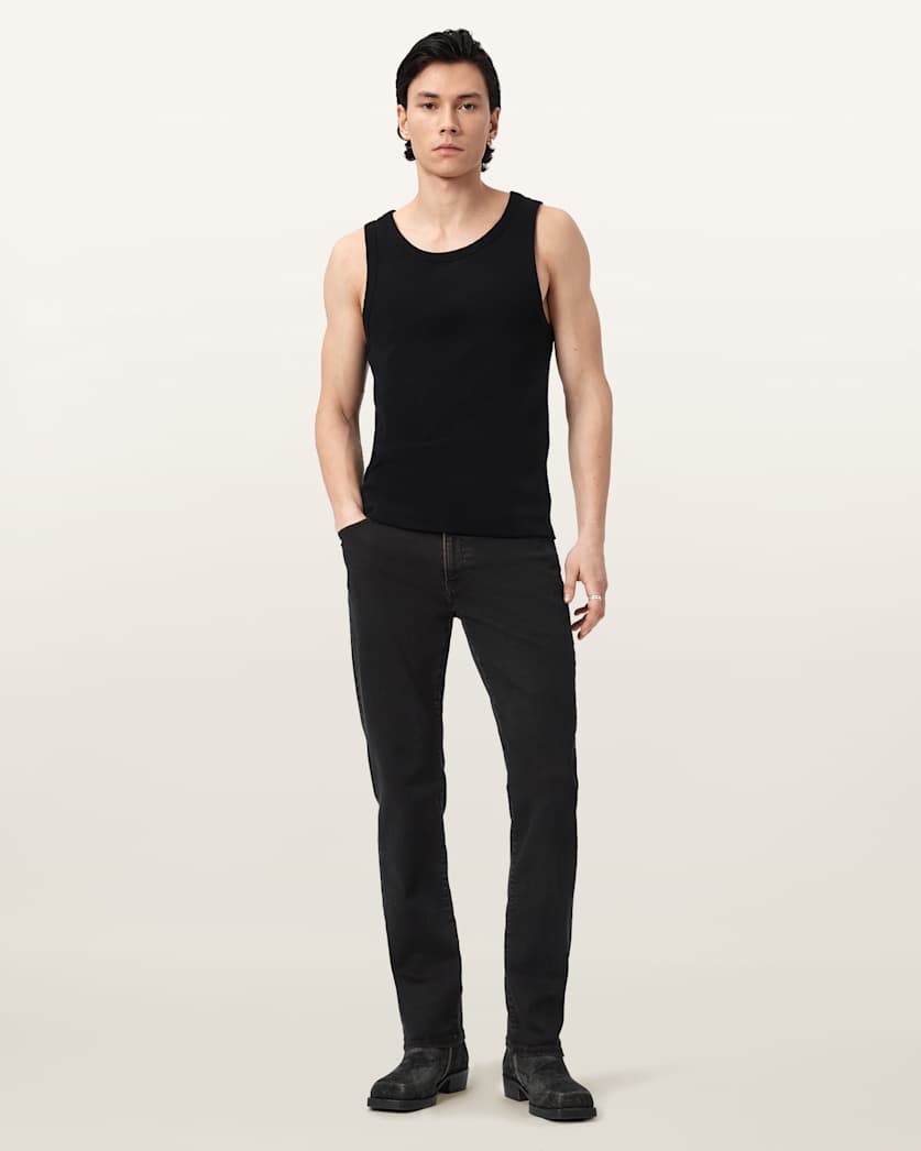 AllSaints Sid Ultra Stretch Skinny Jeans Overdyed Brown