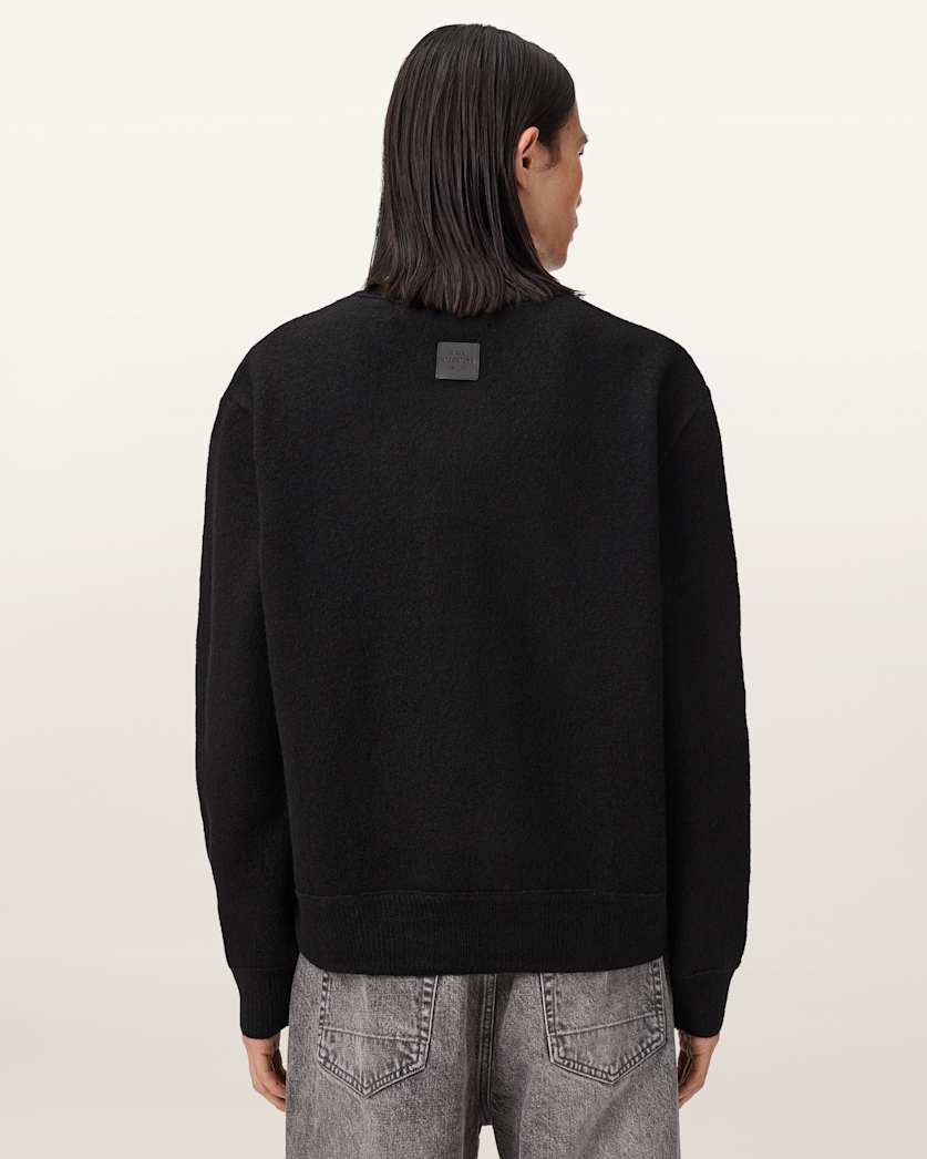 AllSaints Marko Merino Wool Sweater Black