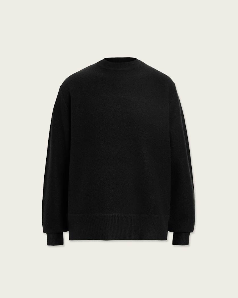 AllSaints Marko Merino Wool Sweater Black