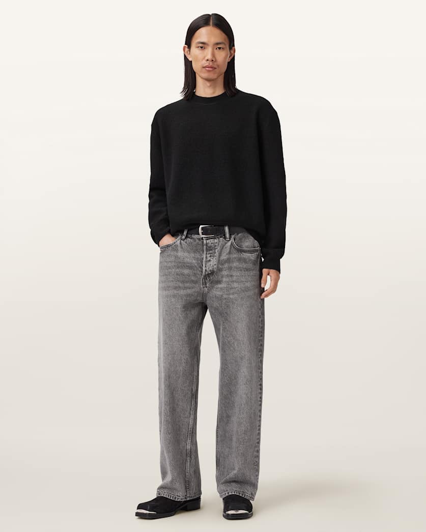 AllSaints Marko Merino Wool Sweater Black