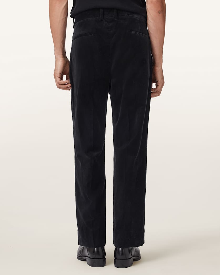 AllSaints Saga Straight Fit Pants Black