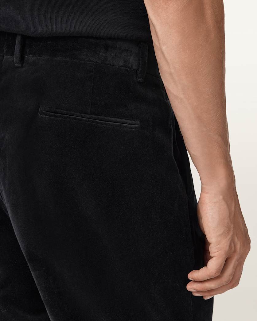 AllSaints Saga Straight Fit Pants Black