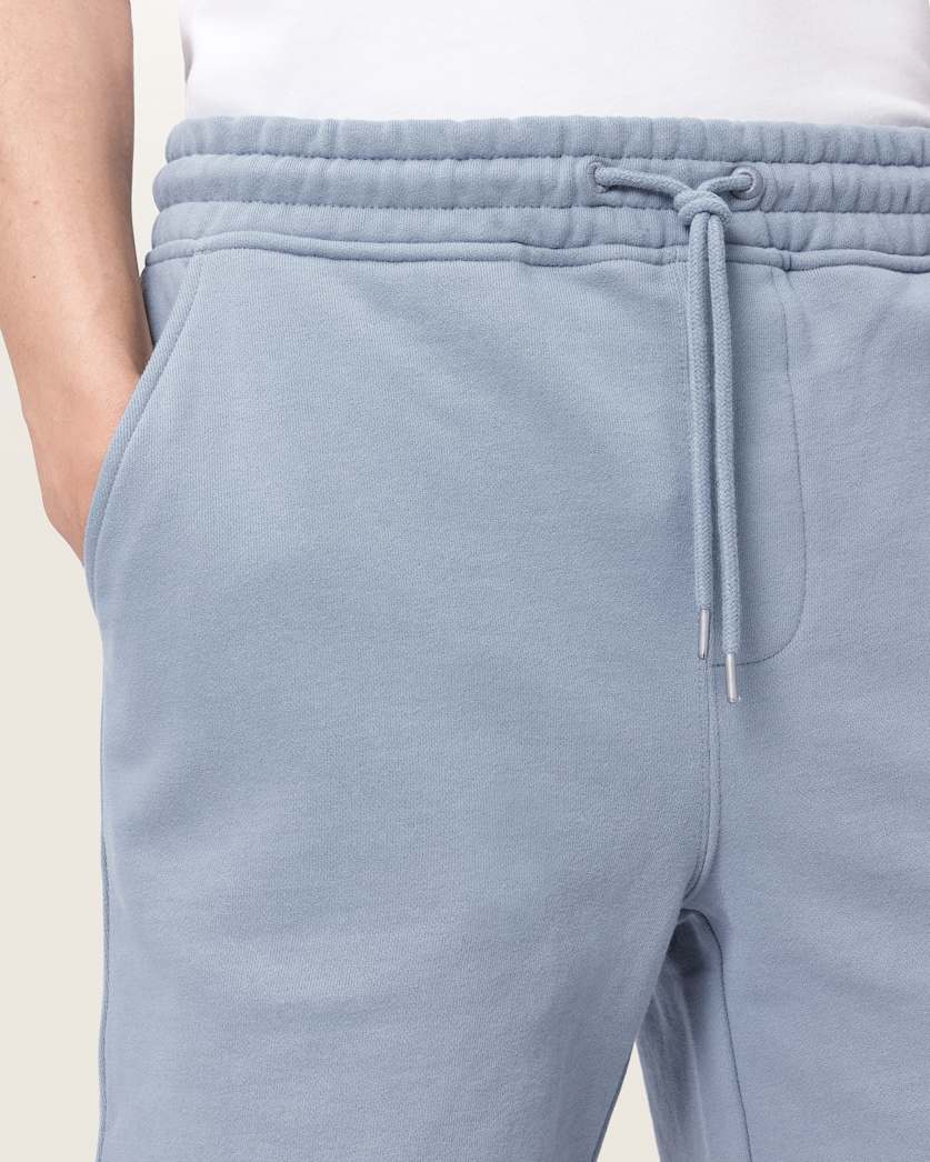 AllSaints Asher Straight Fit Ramskull Sweat Shorts Jet Black