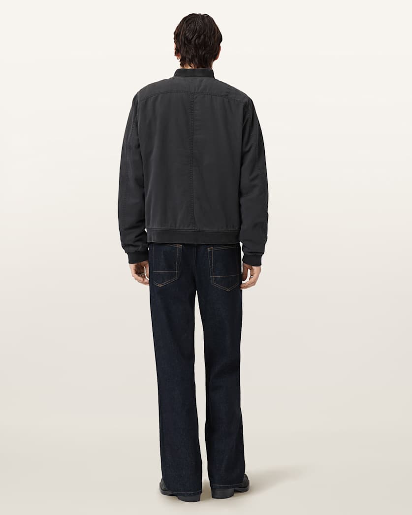 AllSaints Mullen Straight Leg Selvedge Denim Jeans Rinse Selvedge