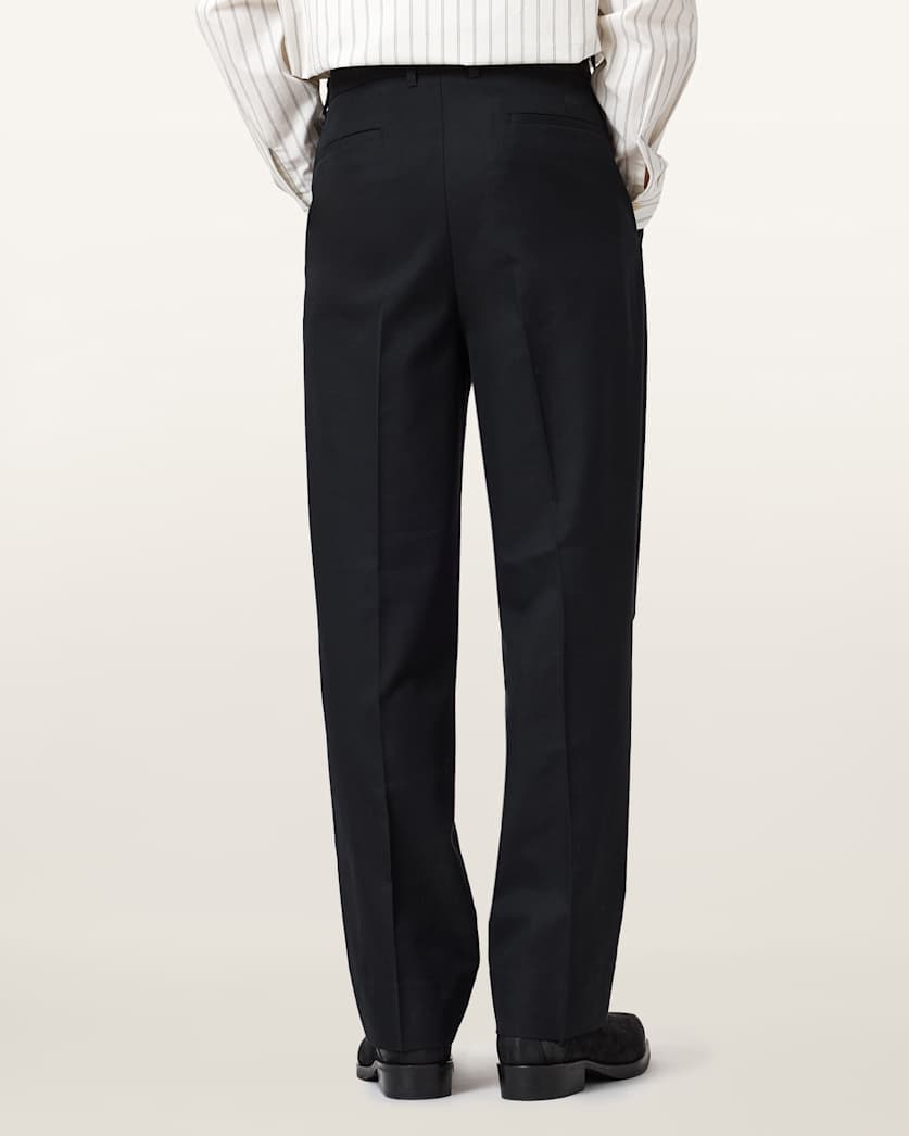 AllSaints Tallis Straight Leg Pants Feather Taupe
