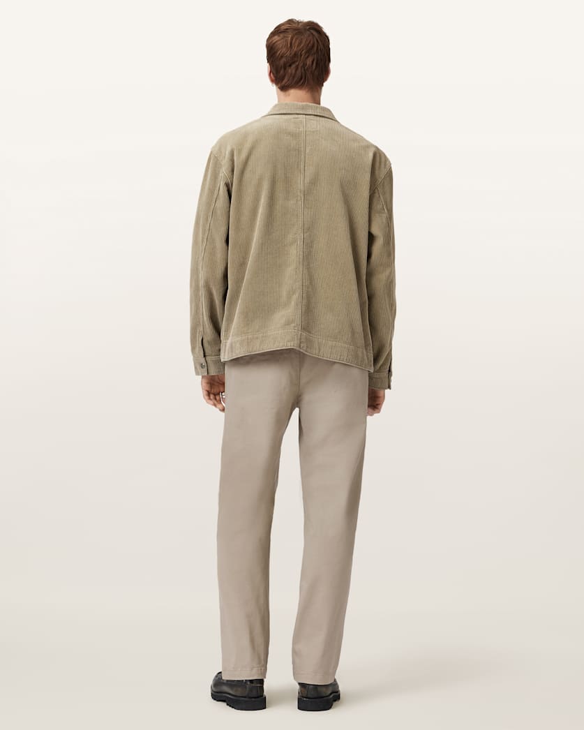 AllSaints Beckley Slim Fit Chinos Pebble Brown