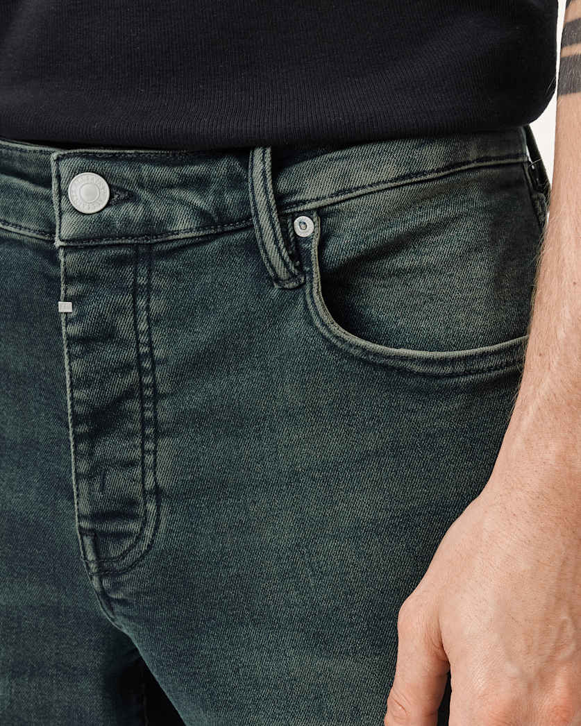AllSaints Sid Skinny Fit Denim Jeans Washed Black