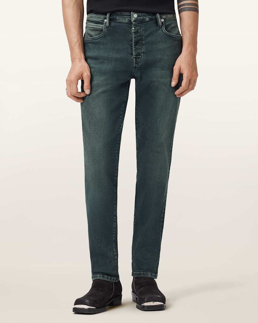 AllSaints Sid Skinny Fit Denim Jeans Washed Black