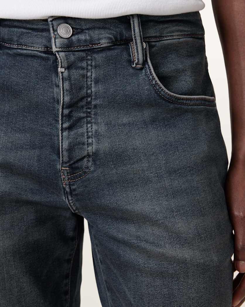 AllSaints Sid Skinny Fit Denim Jeans Washed Black