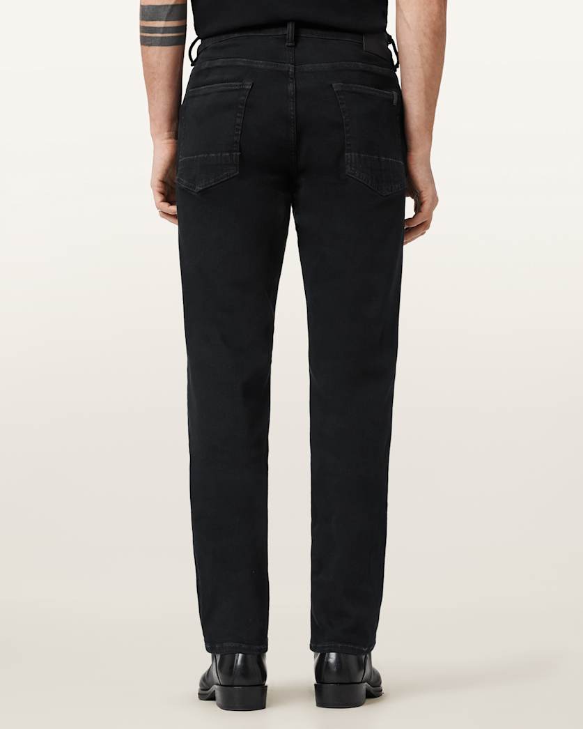 AllSaints Sid Skinny Fit Denim Jeans Washed Black