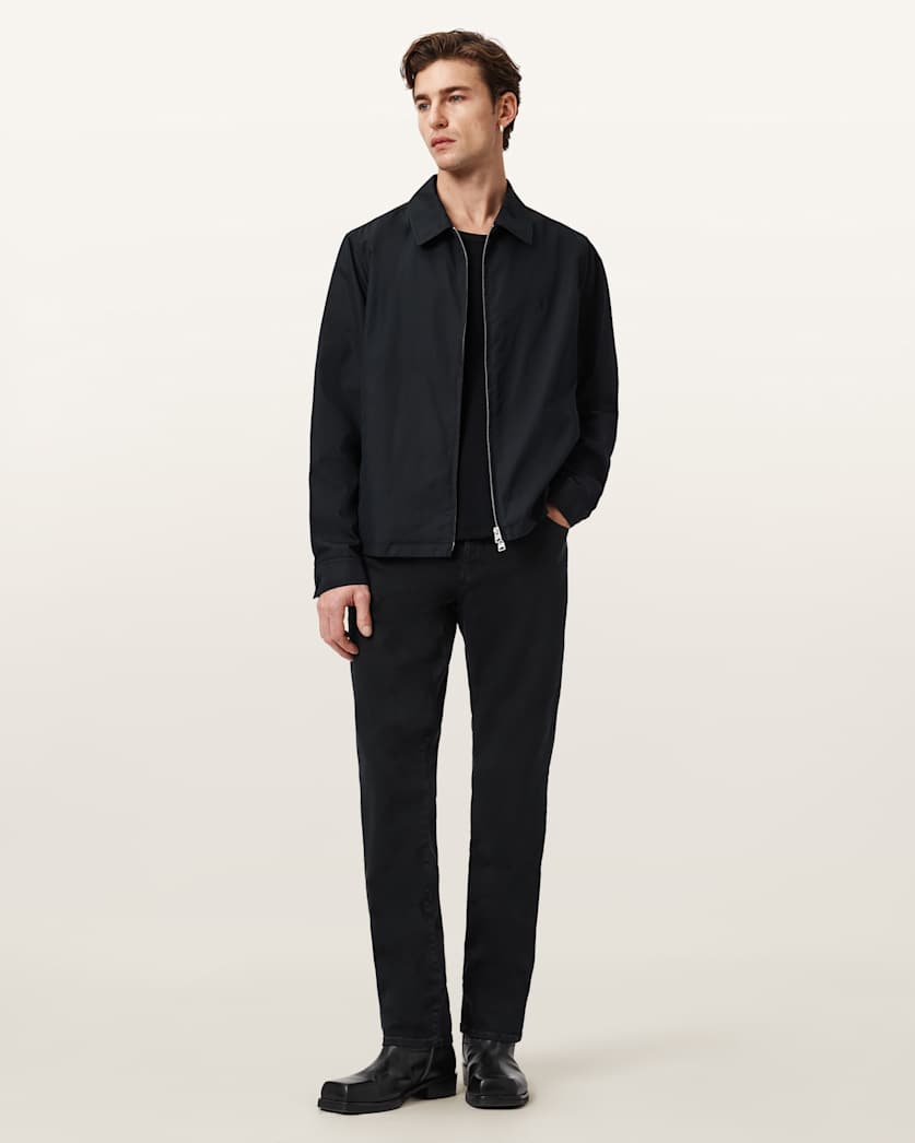 AllSaints Sid Skinny Fit Denim Jeans Washed Black