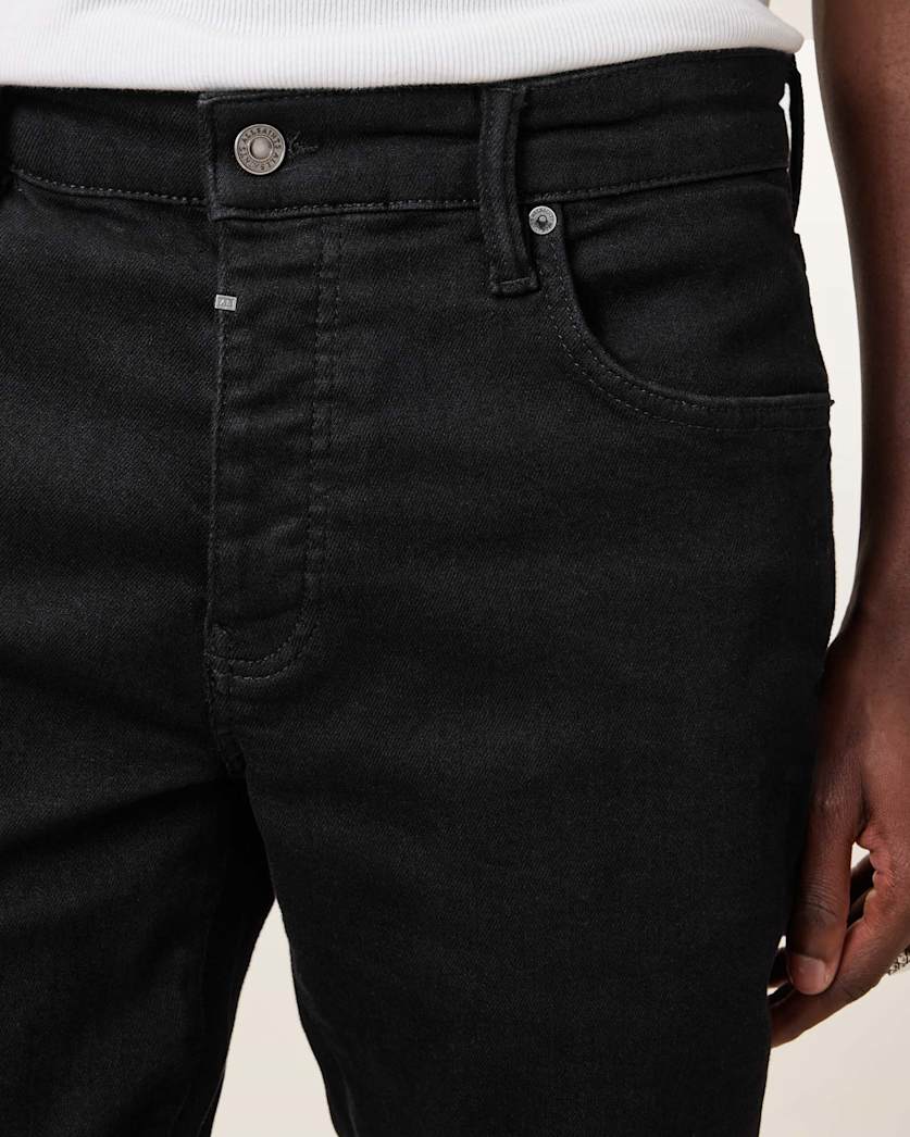 AllSaints Sid Skinny Fit Denim Jeans Washed Black