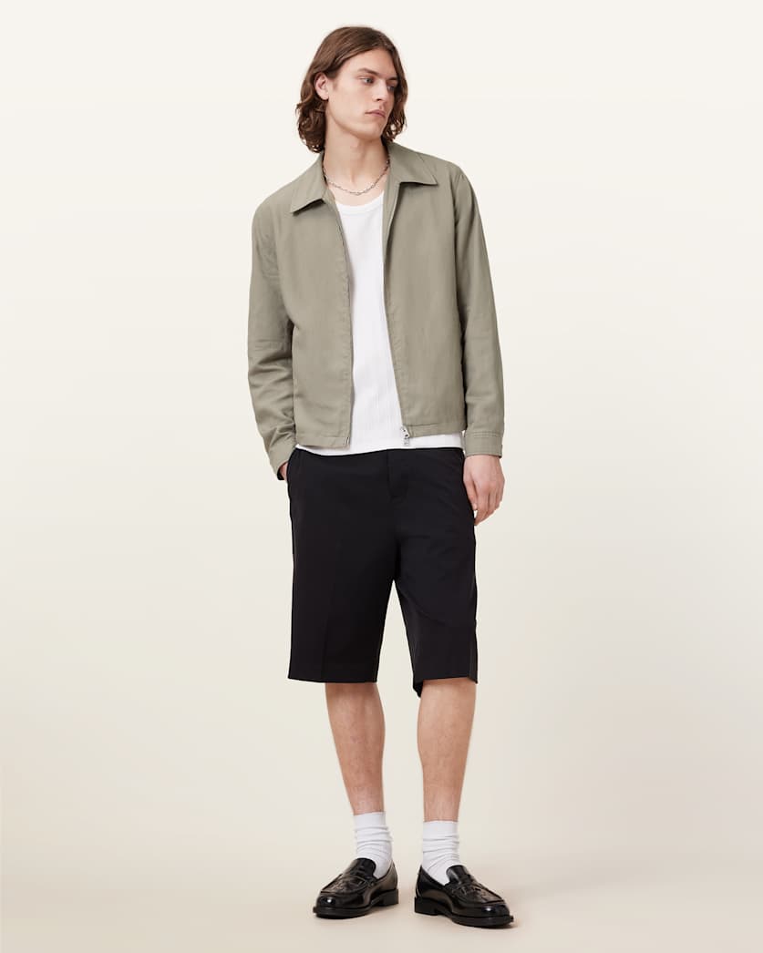 AllSaints Bradner Lightweight Jacket Baked Brown