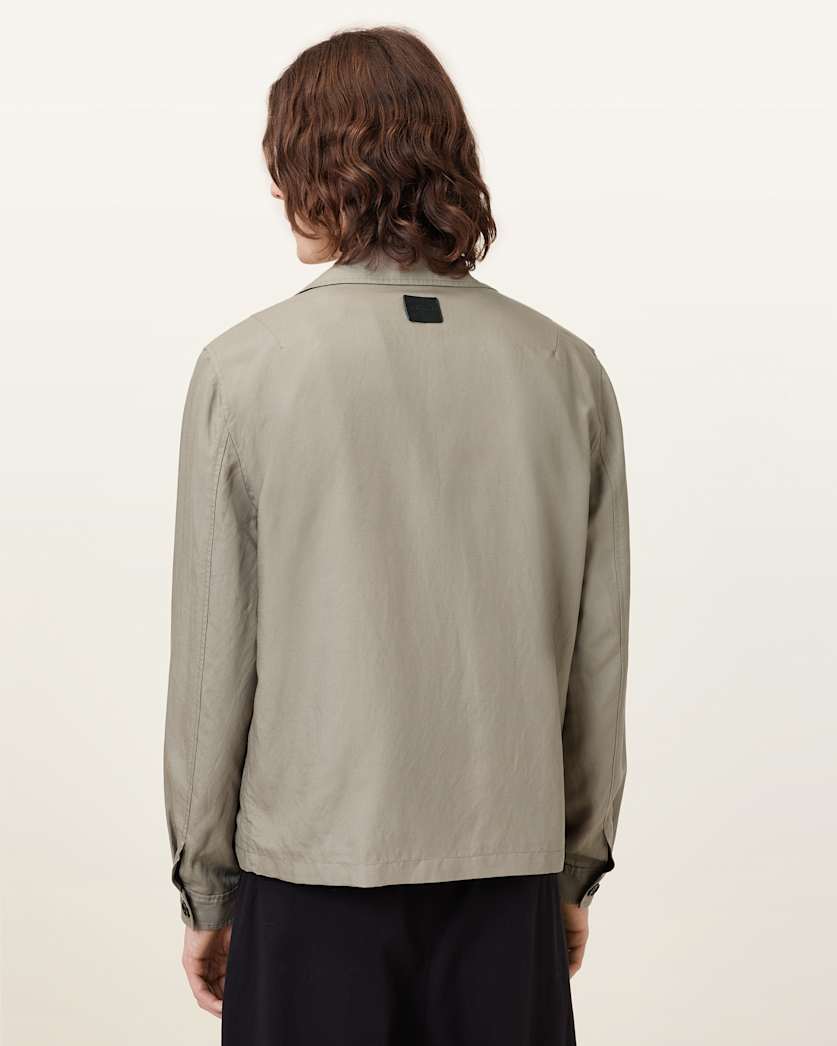 AllSaints Bradner Lightweight Jacket Baked Brown