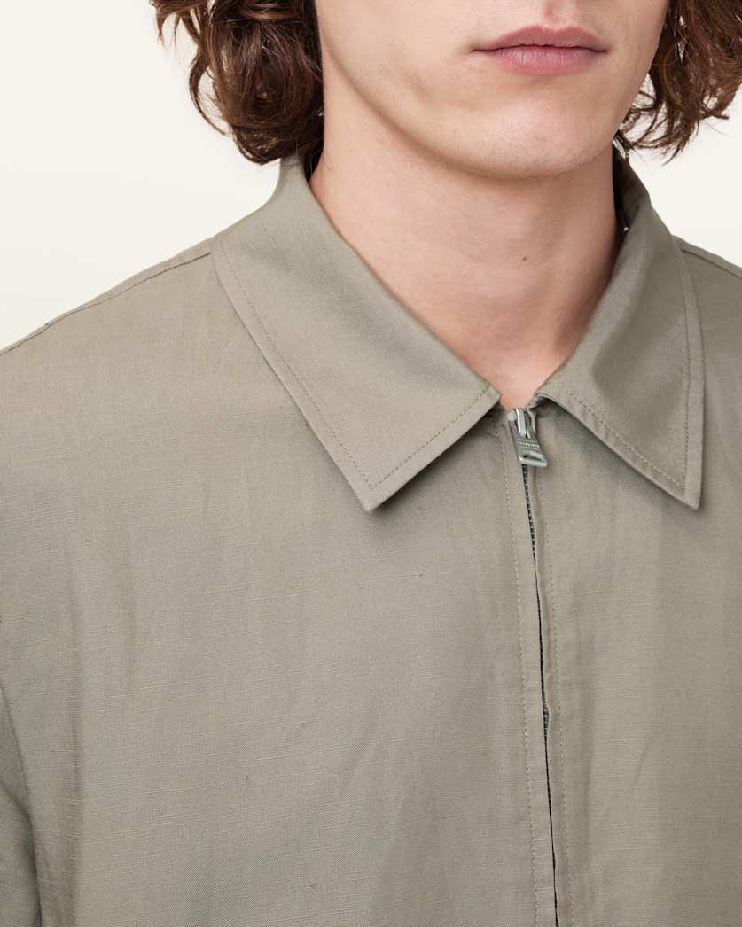 AllSaints Bradner Lightweight Jacket Baked Brown