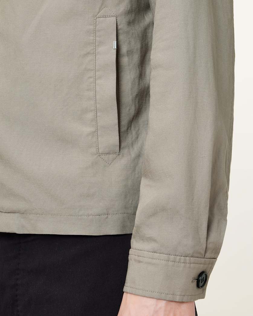 AllSaints Bradner Lightweight Jacket Baked Brown