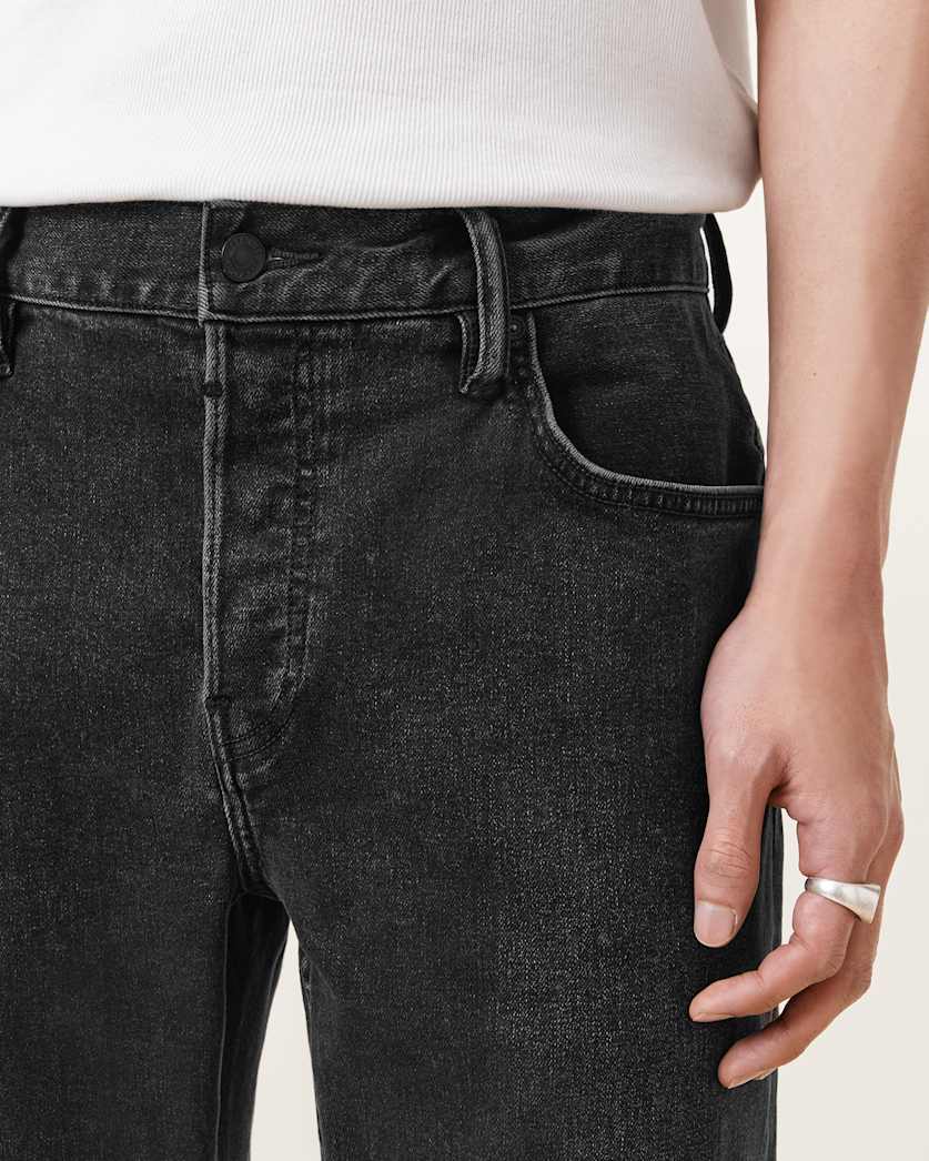 AllSaints Iggy Slim Fit Denim Jeans Washed Black