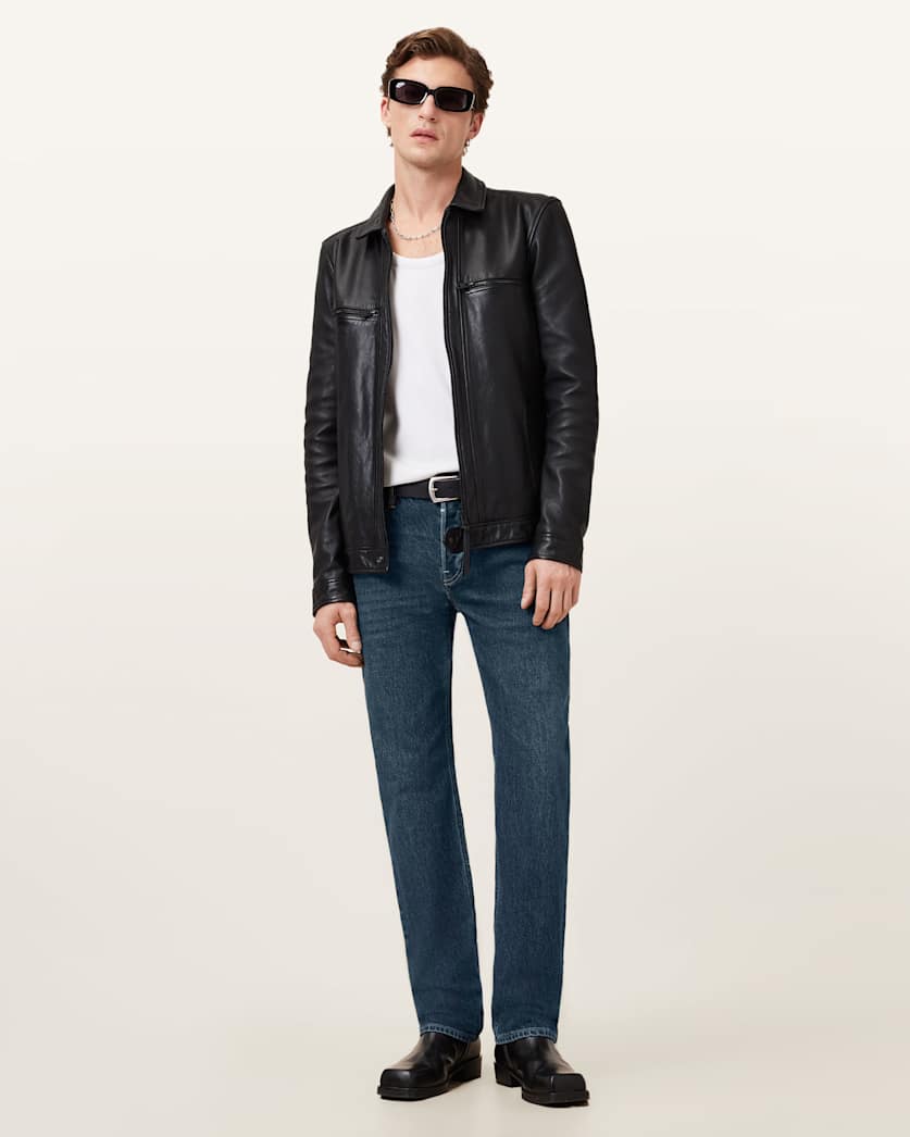 AllSaints Iggy Slim Fit Denim Jeans Washed Black