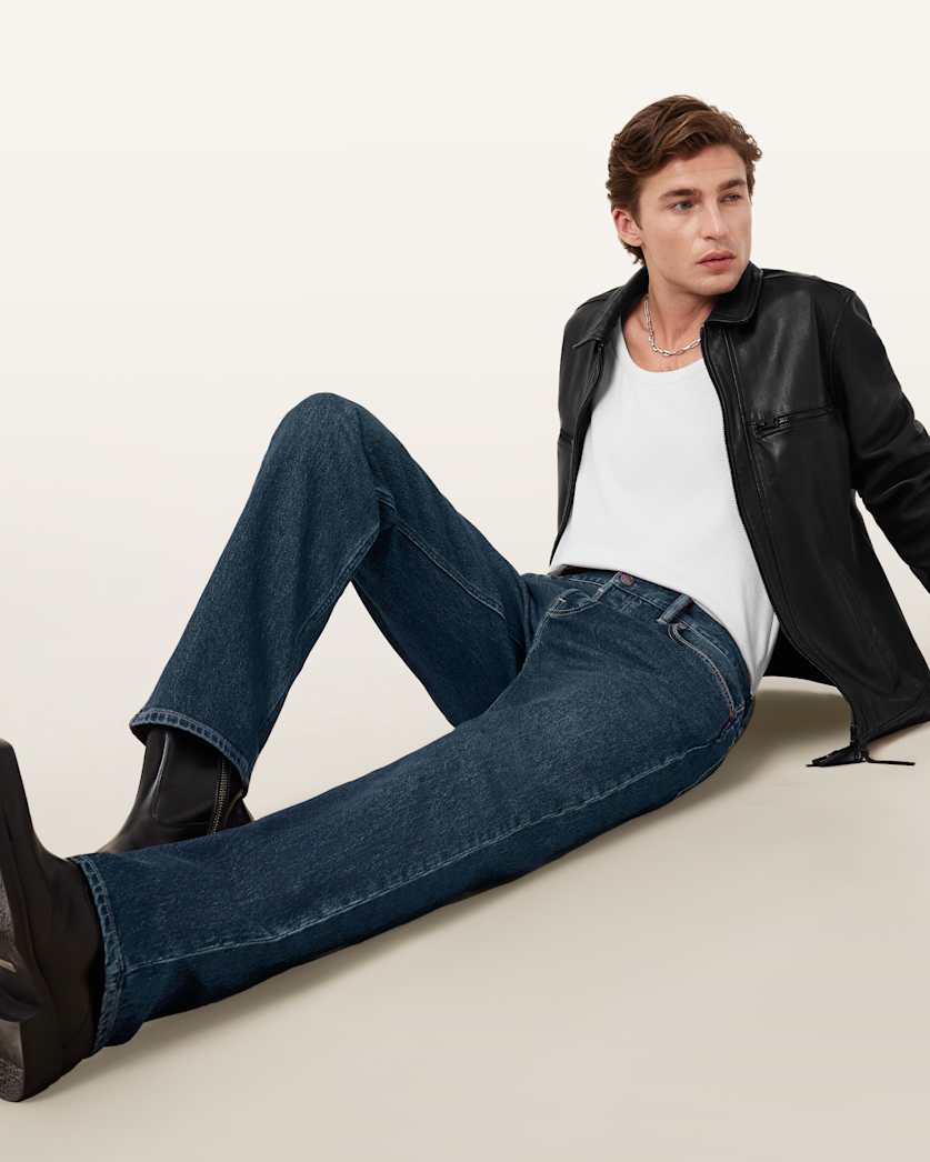 AllSaints Iggy Slim Fit Denim Jeans Washed Black