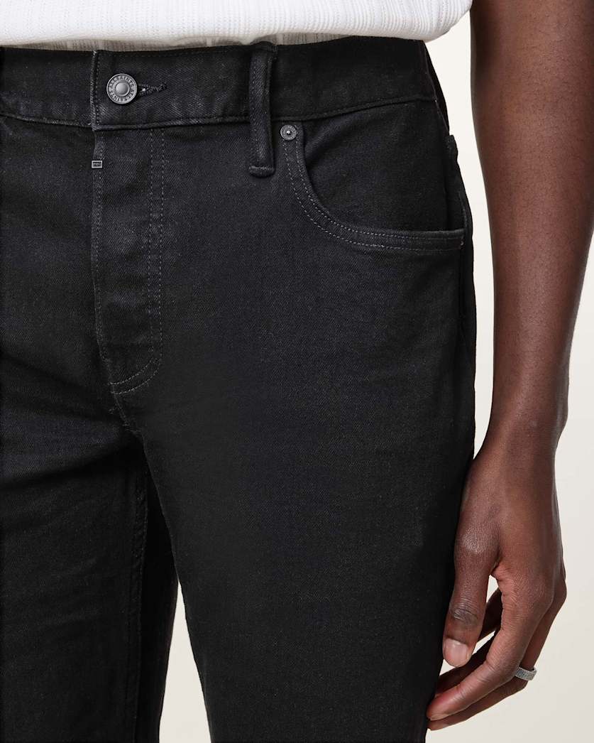 AllSaints Iggy Slim Fit Denim Jeans Washed Black