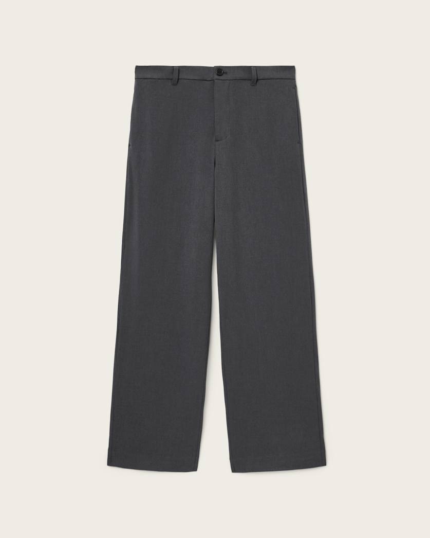 AllSaints Halla Wide Leg Pants Charcoal Grey