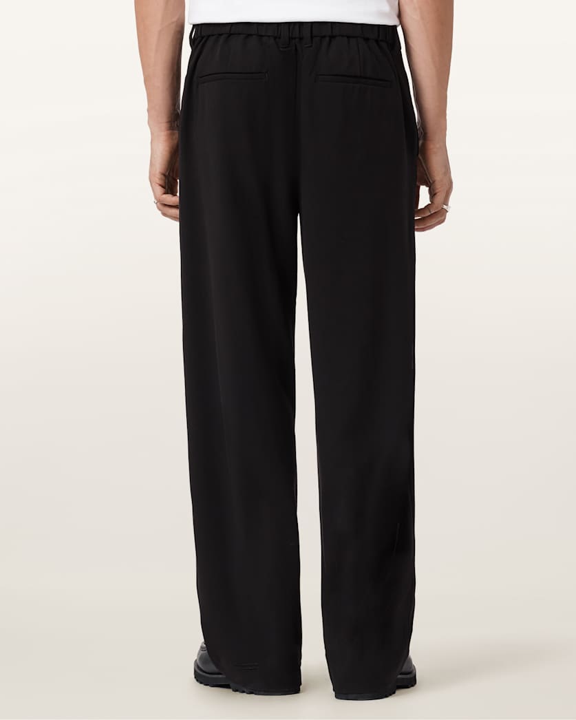 AllSaints Halla Wide Leg Pants Charcoal Grey