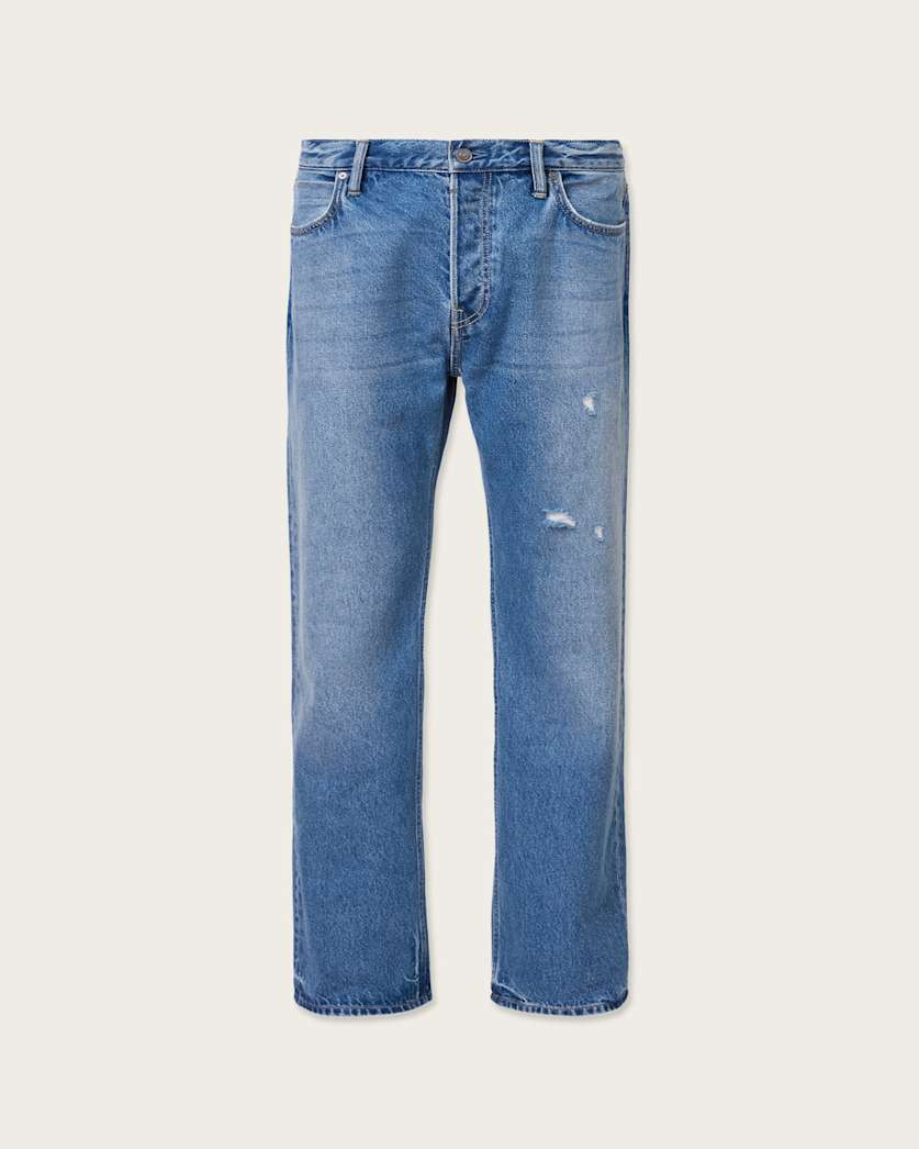 AllSaints Reid Straight Fit Denim Jeans Black